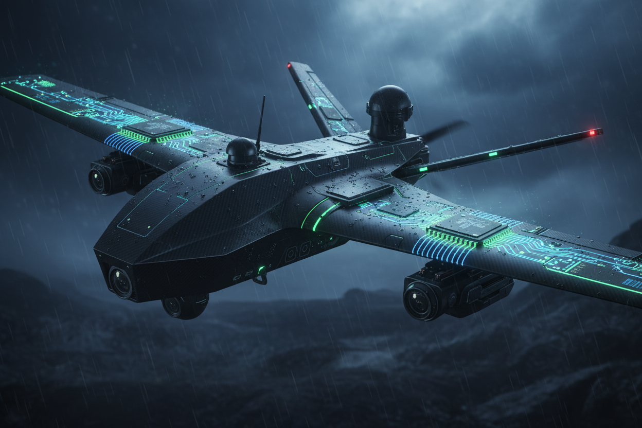 Sensor-Level Intelligence for Military Autonomous Systems Using FPAAs